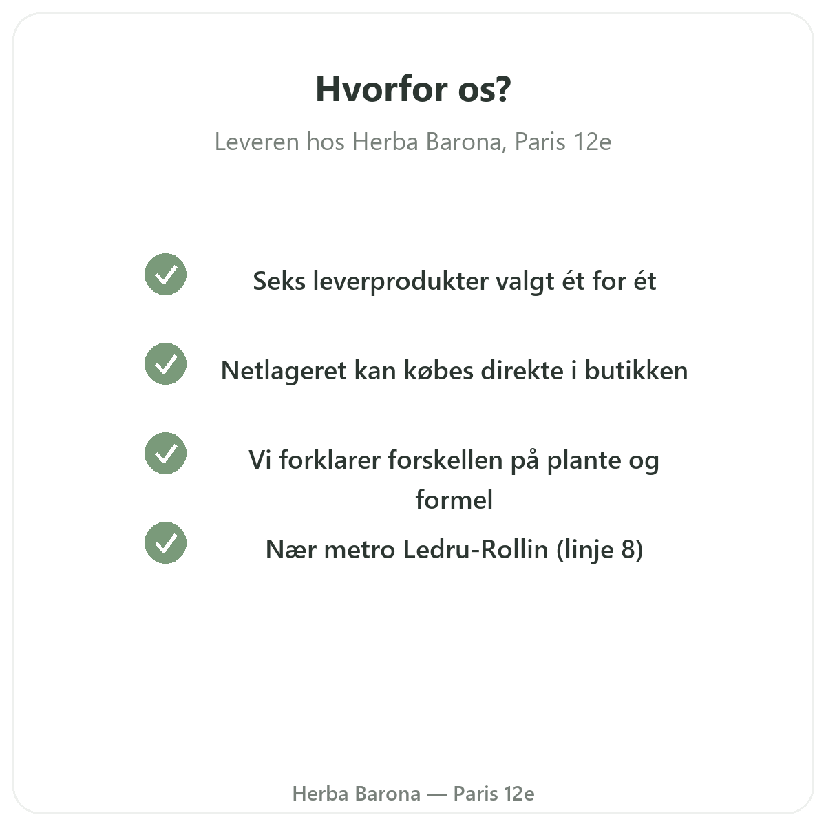 Hvorfor købe kosttilskud til lever i Paris hos Herba Barona Paris 12