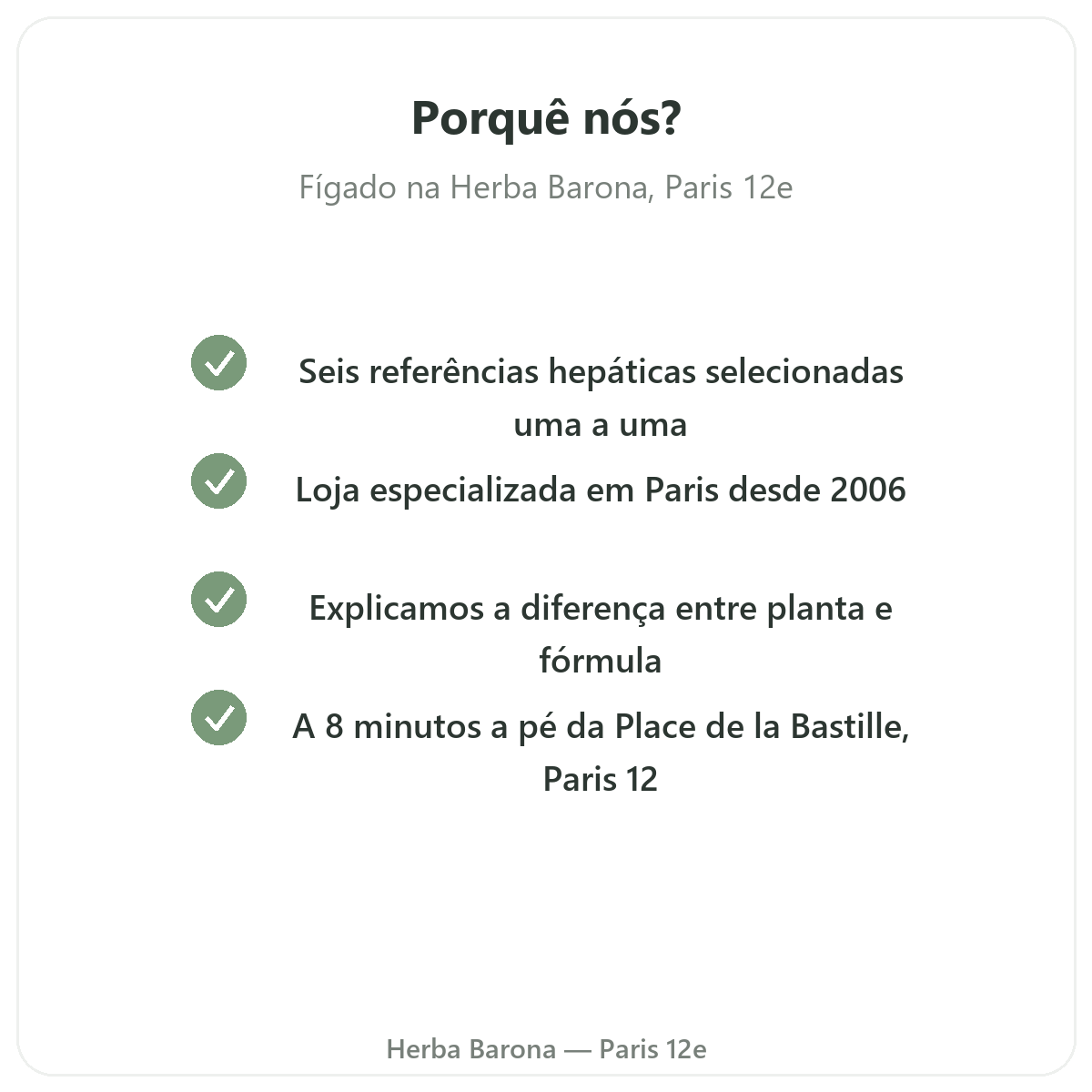 Porquê comprar Suplementos para o fígado em Paris na Herba Barona Paris 12e