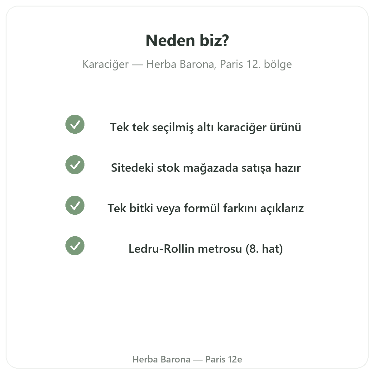 Paris’te karaciğer takviyeleri neden Herba Barona’dan alınmalı - Paris 12. bölge