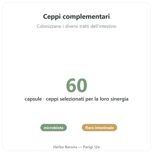 Formula Probio – Novoma – 60 Capsule benefici e dati chiave Paris Herba Barona