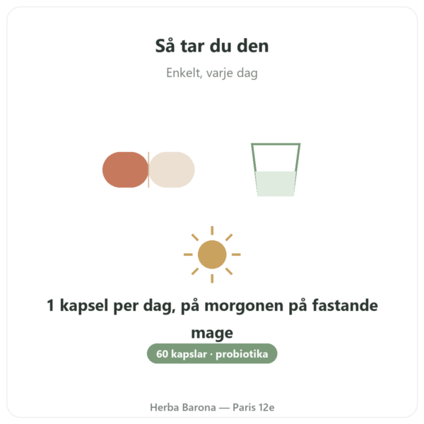 Formule Probio – Novoma – 60 kapslar kvalitet Paris Herba Barona
