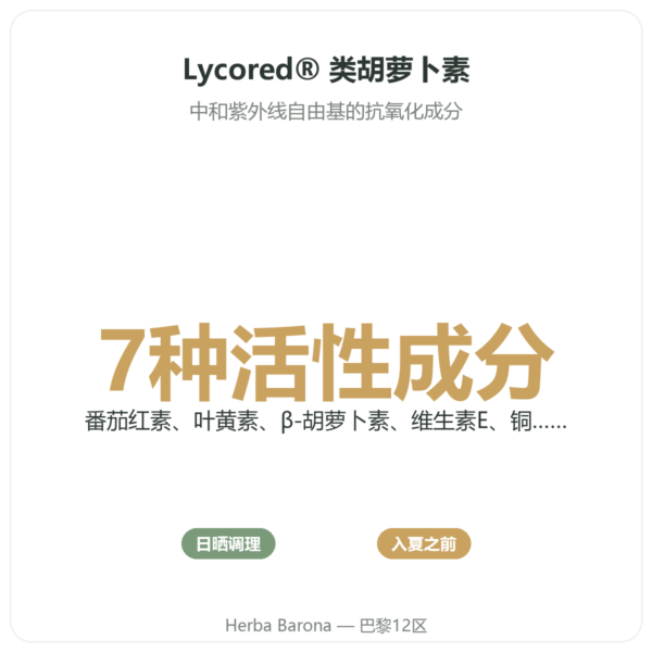 阳光配方 Formule Soleil – Novoma – 60粒胶囊 功效与数据 Paris Herba Barona