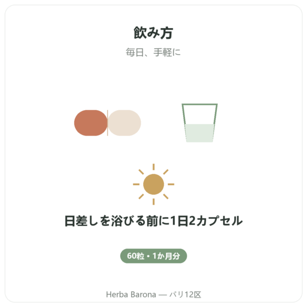Formule Soleil – Novoma – 60カプセル quality Paris Herba Barona