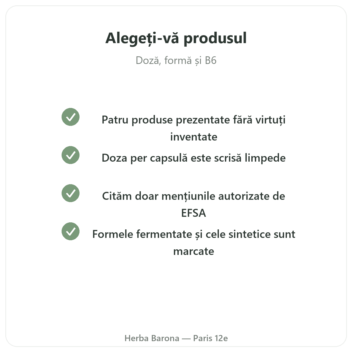 GABA Paris - angajamente de calitate la Herba Barona Paris, arondismentul 12