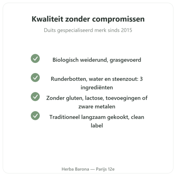 Geconcentreerde runderbotbouillon 220 g – Jarmino kwaliteit Paris Herba Barona