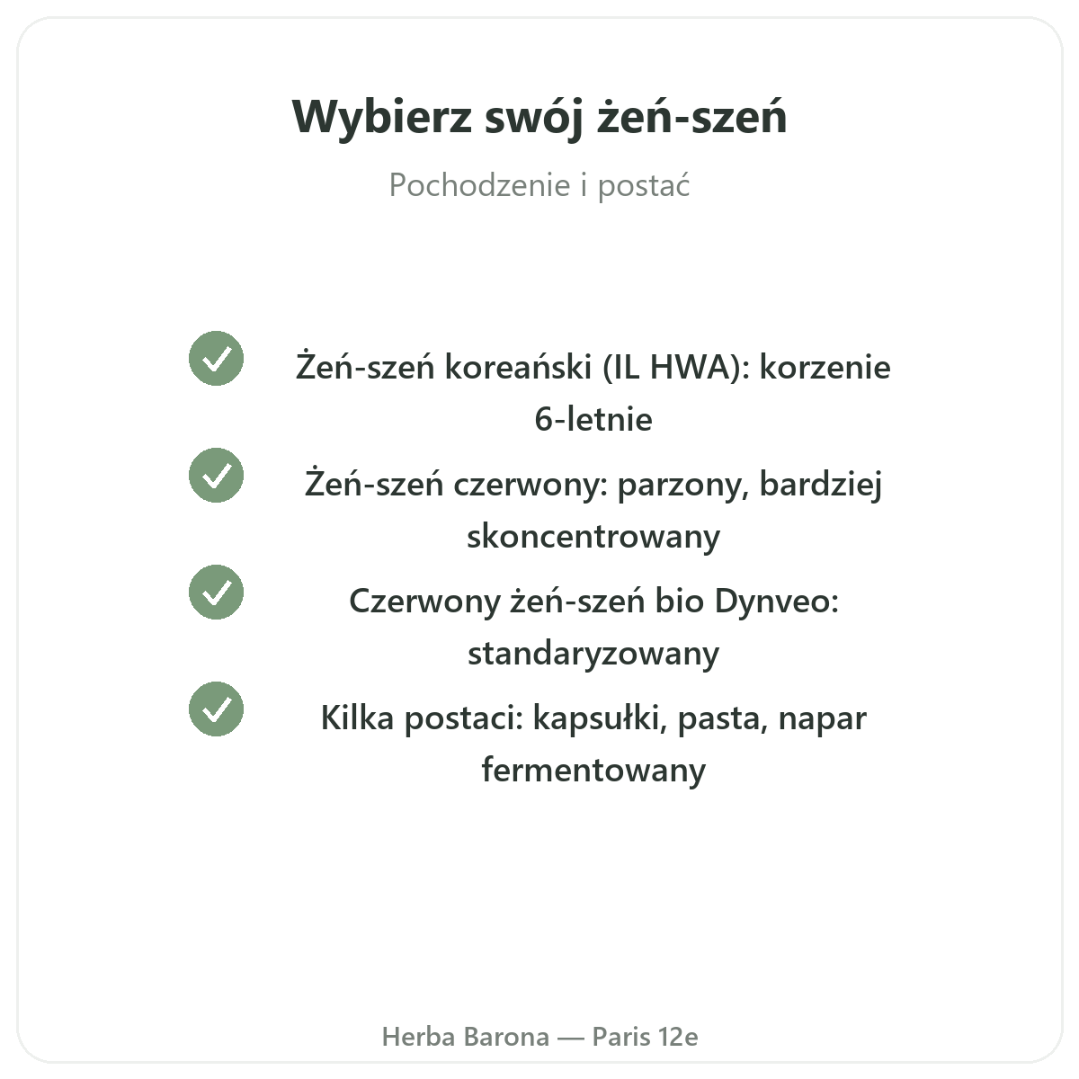 Czerwony koreański żeń-szeń — zaangażowanie jakościowe w Herba Barona