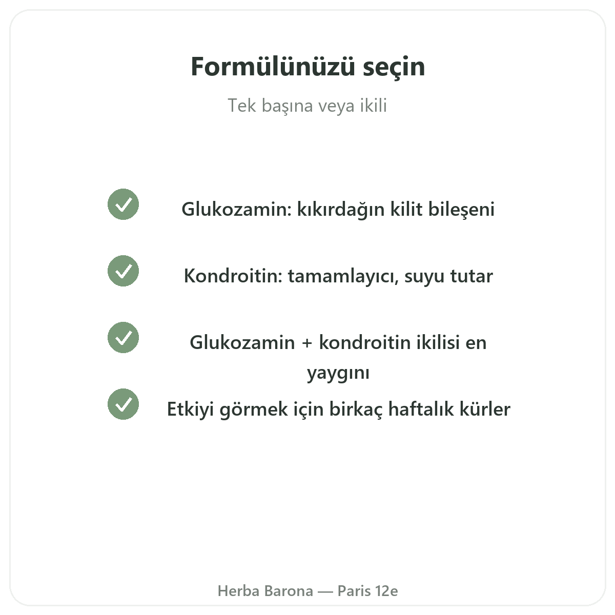 Paris’te glukozamin kondroitin - Herba Barona Paris 12. bölge’de kalite taahhütleri