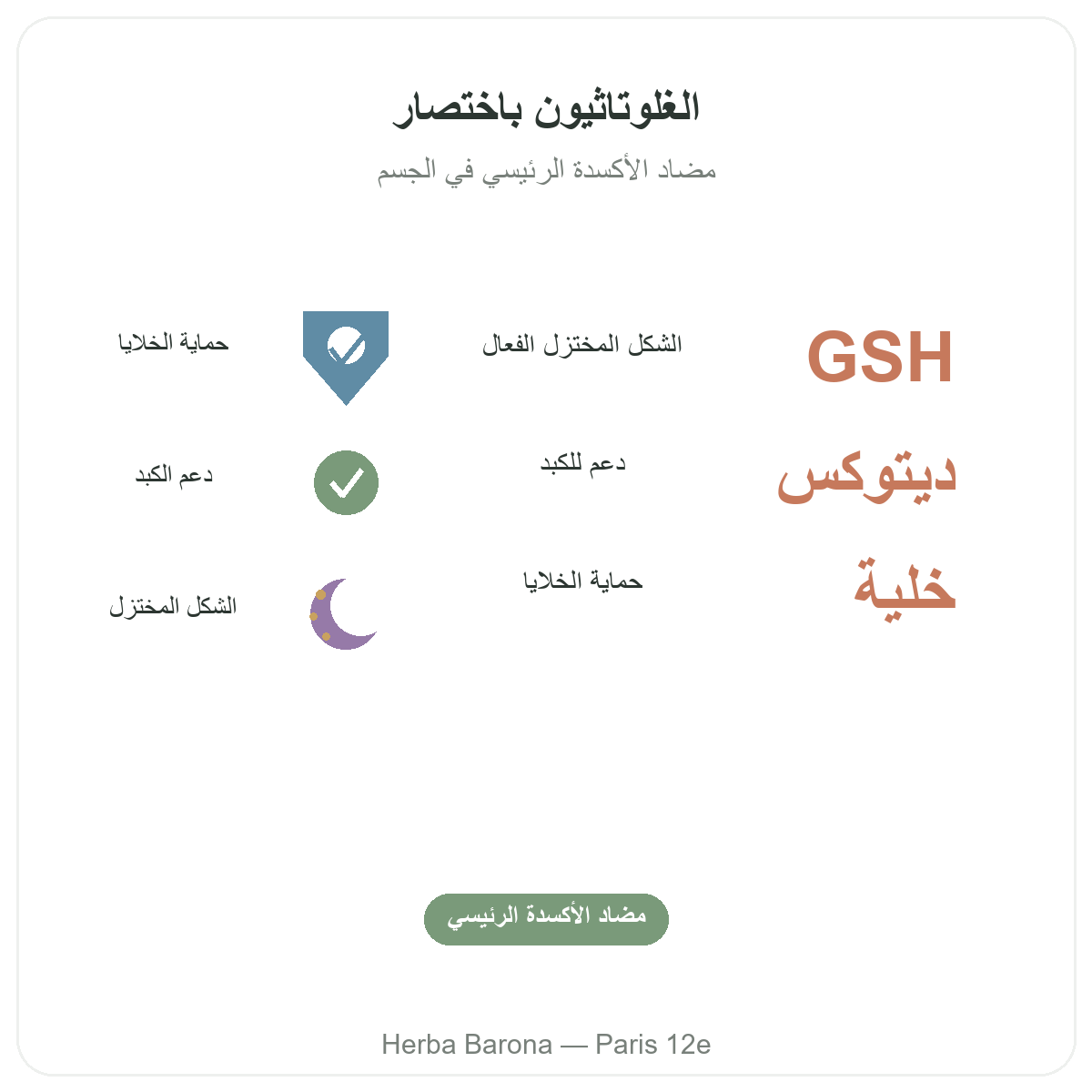 الغلوتاثيون في باريس باختصار - أرقام أساسية لدى Herba Barona باريس المقاطعة 12
