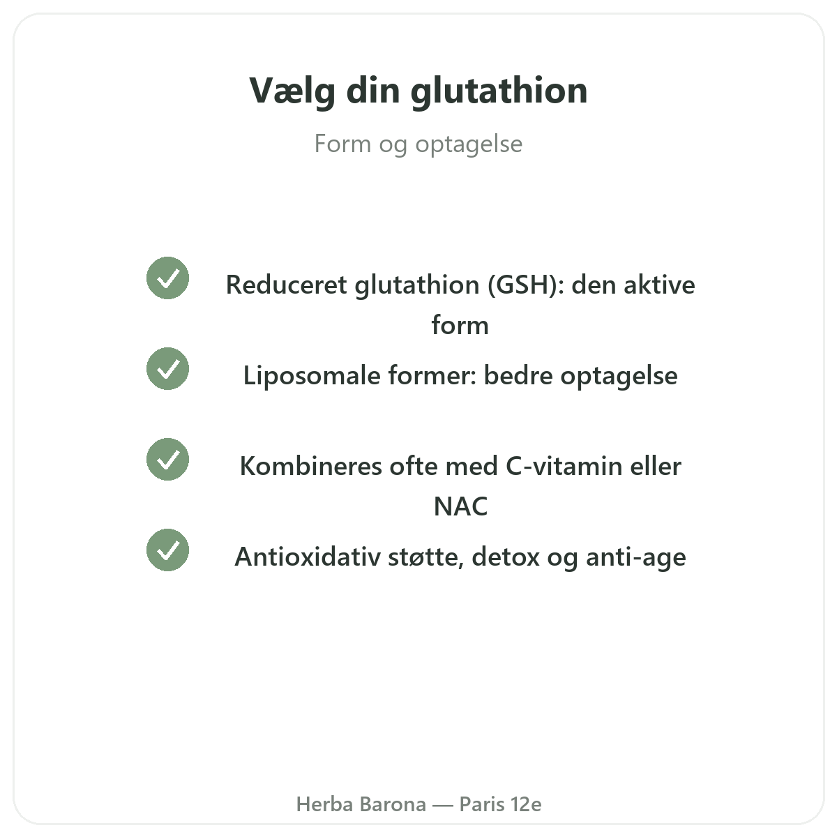 Glutathion Paris Paris - kvalitetsløfter hos Herba Barona Paris 12