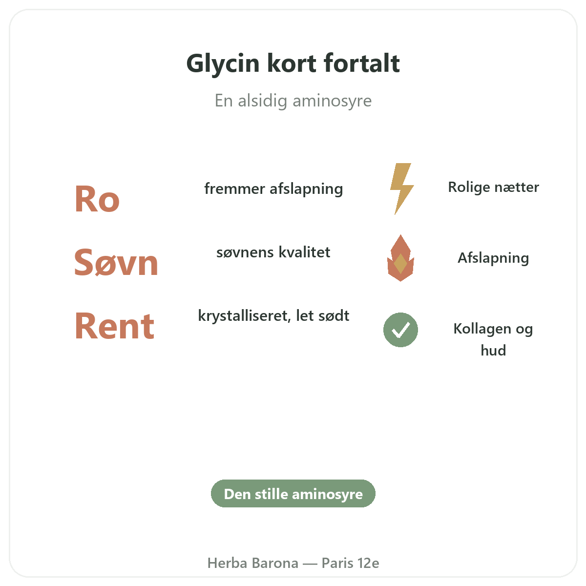 Glycine Paris Paris i korte træk - nøgletal hos Herba Barona Paris 12