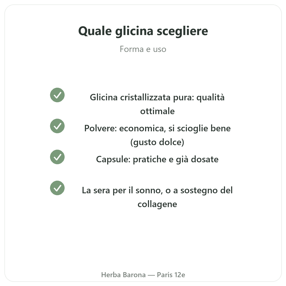 Glicina Parigi - impegni di qualità da Herba Barona Parigi 12e
