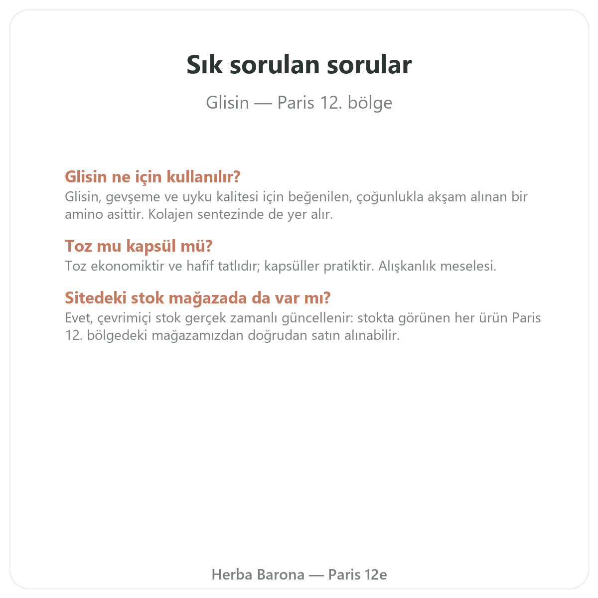 Paris’te glisin hakkında sık sorulan sorular - Herba Barona Paris 12. bölge