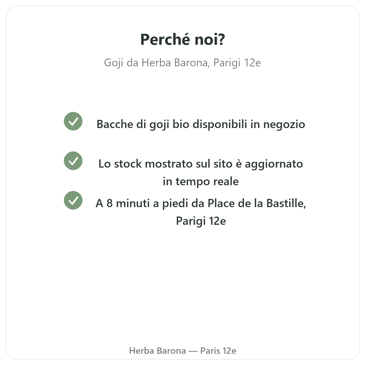 Perché acquistare Goji Parigi a Parigi da Herba Barona Parigi 12e