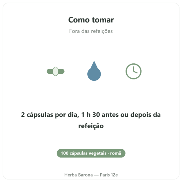 Granaprosan Dr Jacob's 100 gélules como tomar fora das refeições Paris Herba Barona