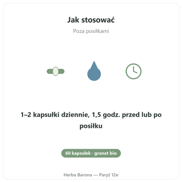 Grenade Bio Dynveo 375 mg jak stosować poza posiłkami Paryż Herba Barona