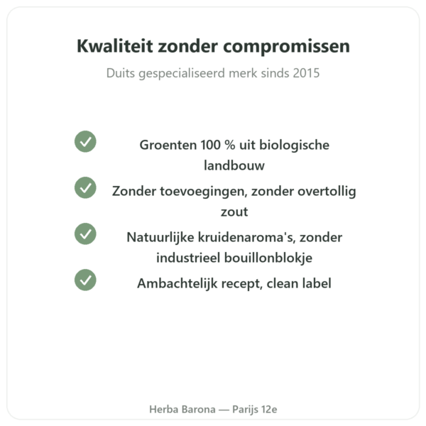 Groentenbouillon Bio – 350 ml – Jarmino kwaliteit Paris Herba Barona