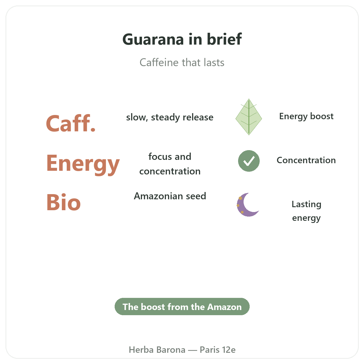 Guarana Paris at a glance - key figures at Herba Barona Paris 12e