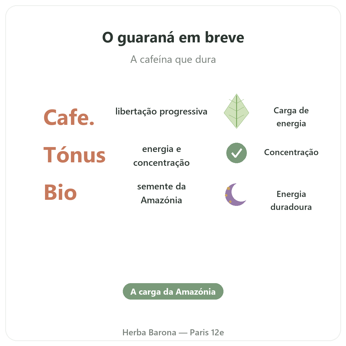 Guaraná Paris Paris em resumo - números-chave na Herba Barona Paris 12e