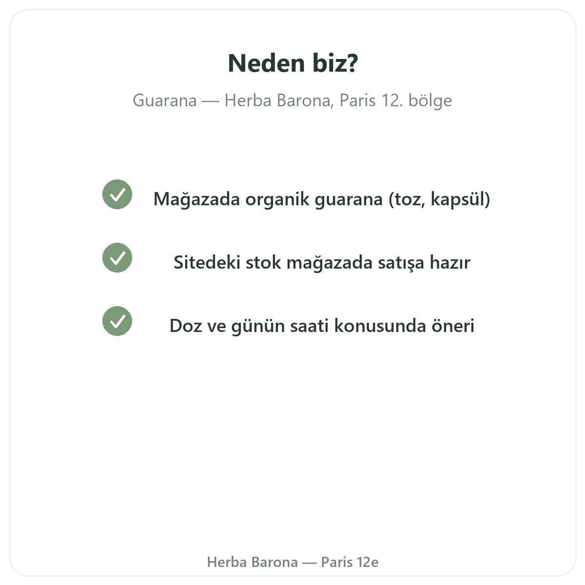 Guarana Paris neden Herba Barona’dan alınmalı, Paris 12. bölge