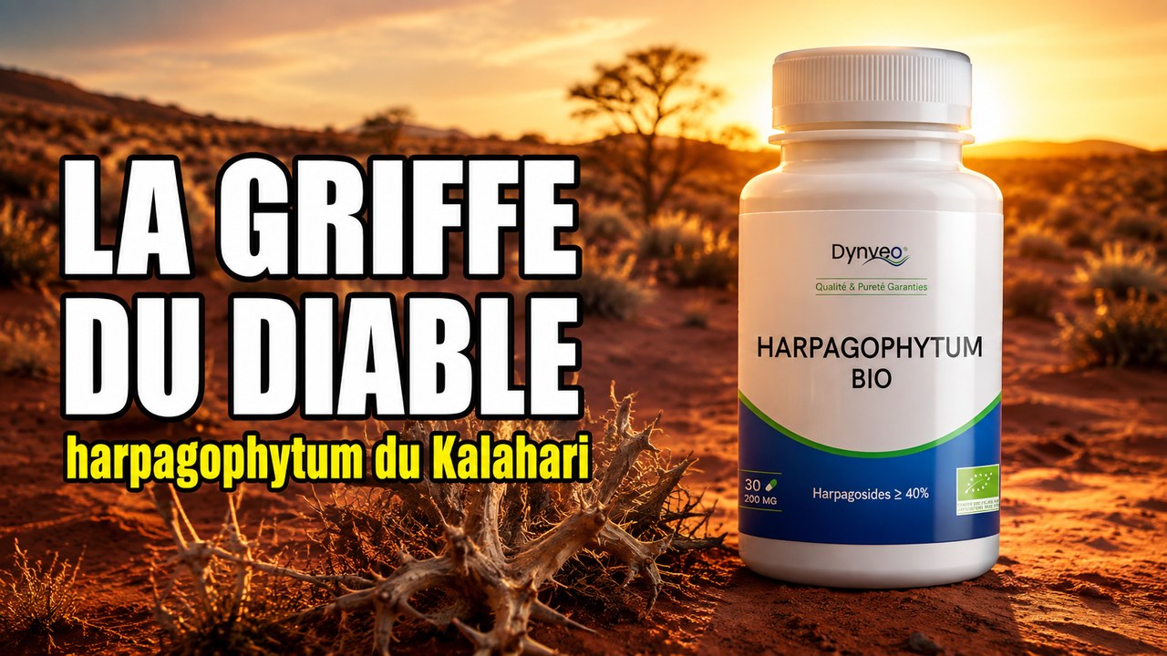 Vidéo harpagophytum bio Dynveo 40 % harpagosides Paris Herba Barona