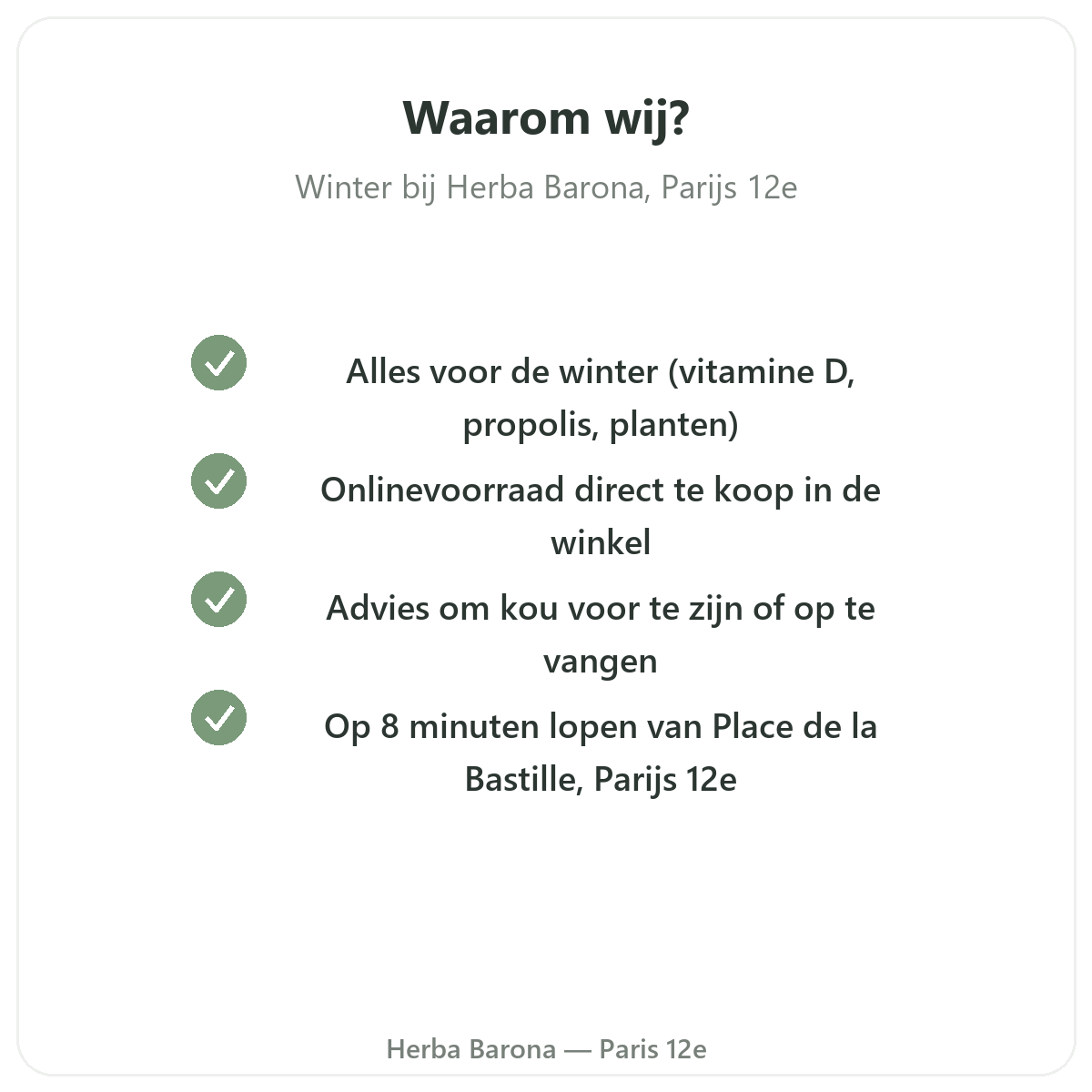 Waarom winterweerstand kopen in Parijs bij Herba Barona Parijs 12e