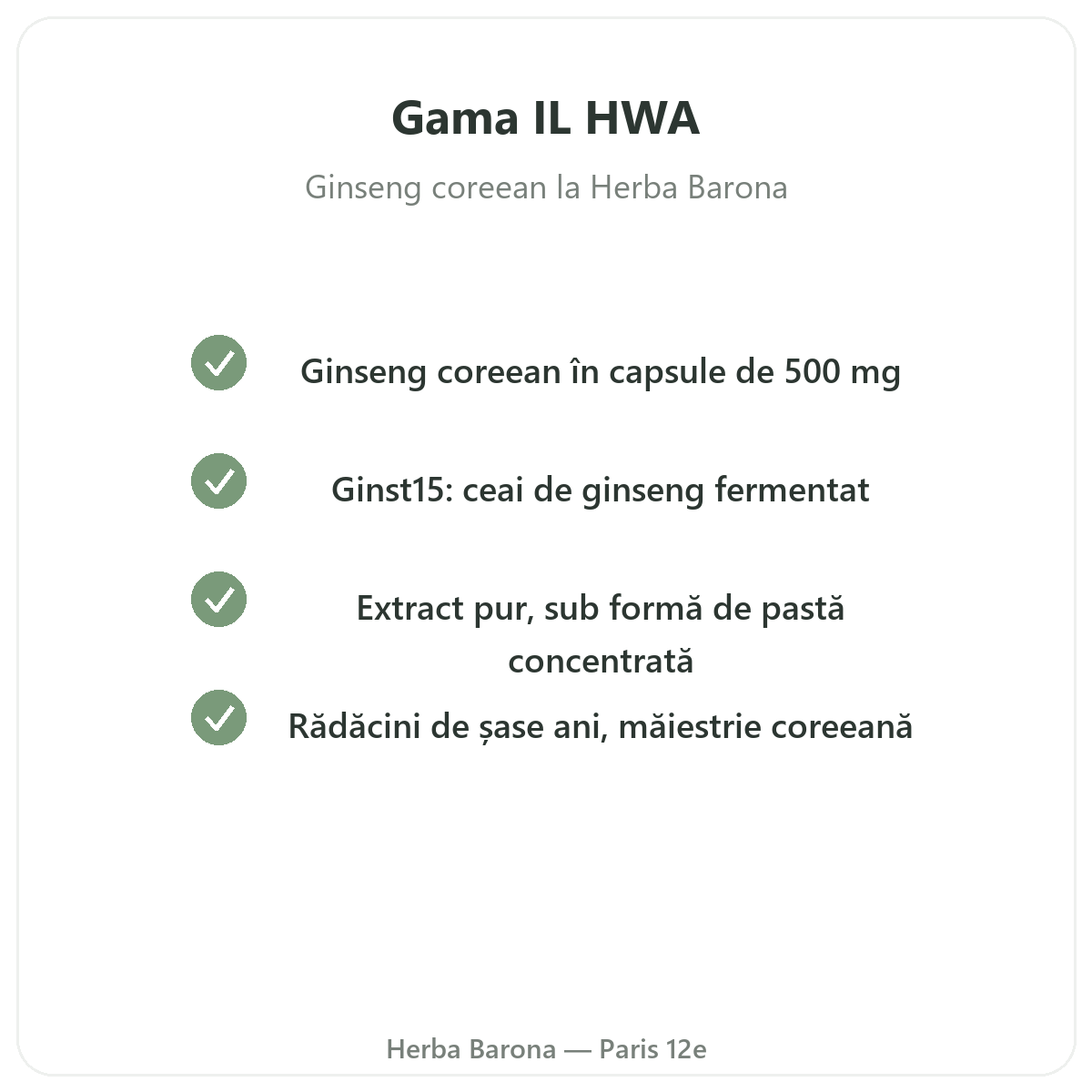 Gama IL HWA la Paris la Herba Barona Paris, arondismentul 12