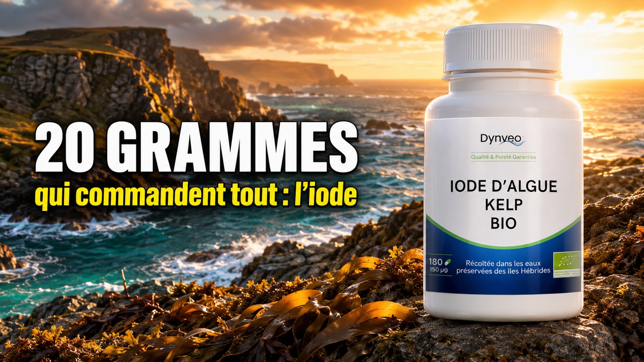 Vidéo Iode d'algue Kelp bio Dynveo – 150µg – 60 gélules Paris Herba Barona