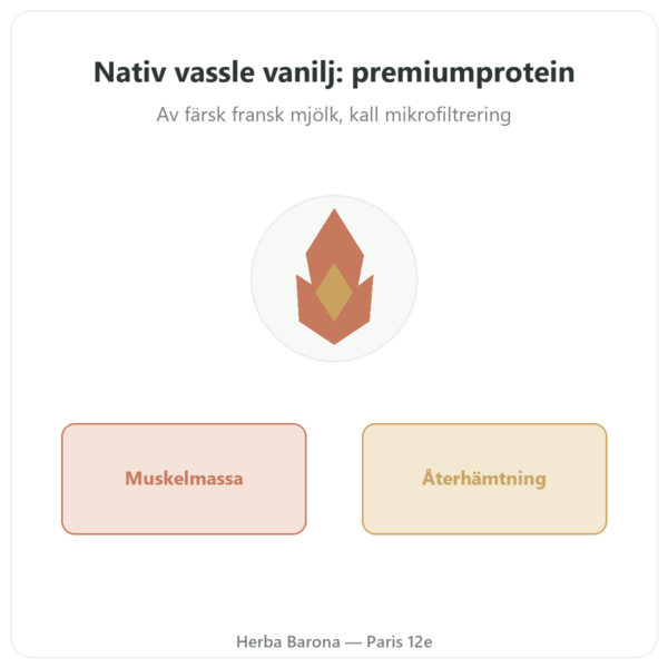 Isolat Whey Native Vanilj 900 g Novoma – Köp presentation Paris Herba Barona