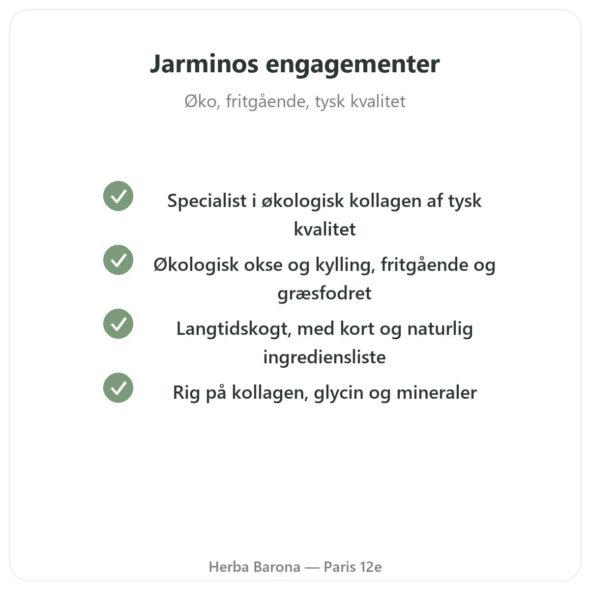 Jarmino Paris - kvalitetsløfter og patenterede råvarer hos Herba Barona