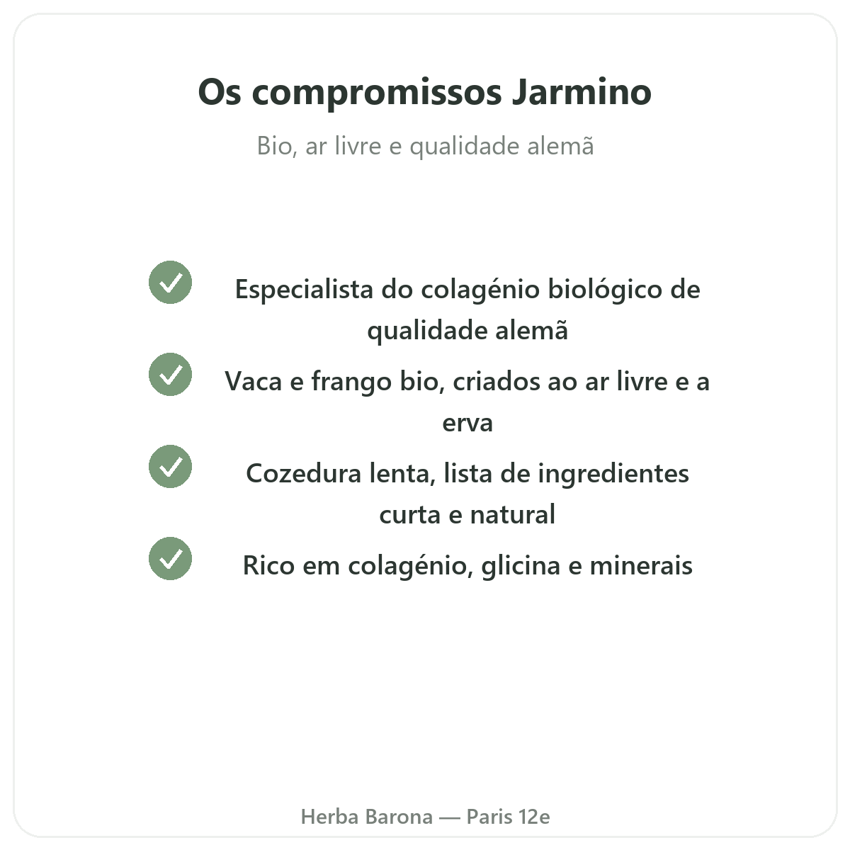 Jarmino Paris - compromissos de qualidade e matérias-primas patenteadas na Herba Barona