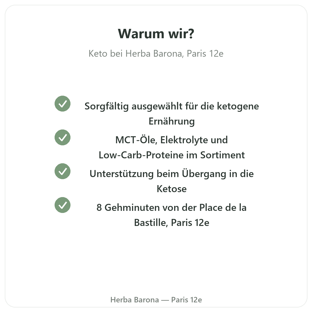 Warum Keto-Produkte in Paris bei Herba Barona Paris 12 kaufen