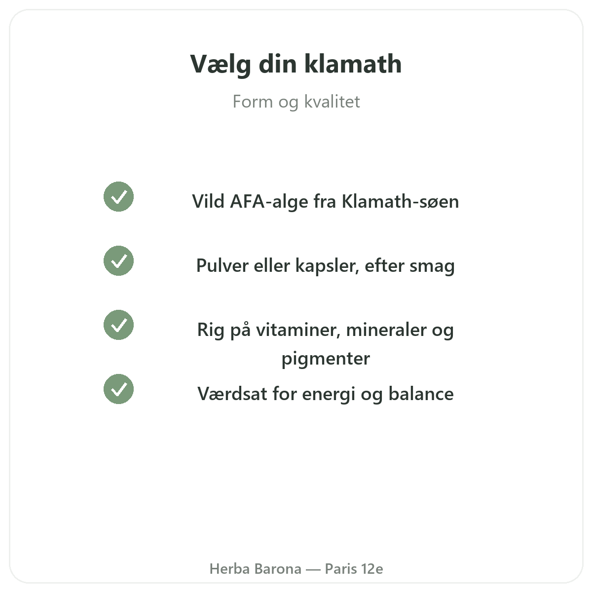 Klamath i Paris - kvalitetsløfter hos Herba Barona Paris 12