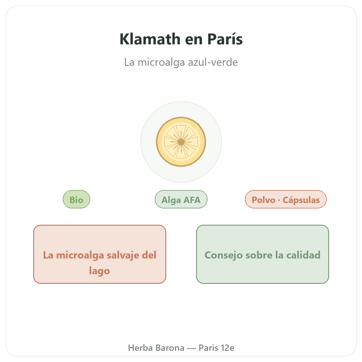 Alga Klamath París - presentación de la marca en Herba Barona París 12e
