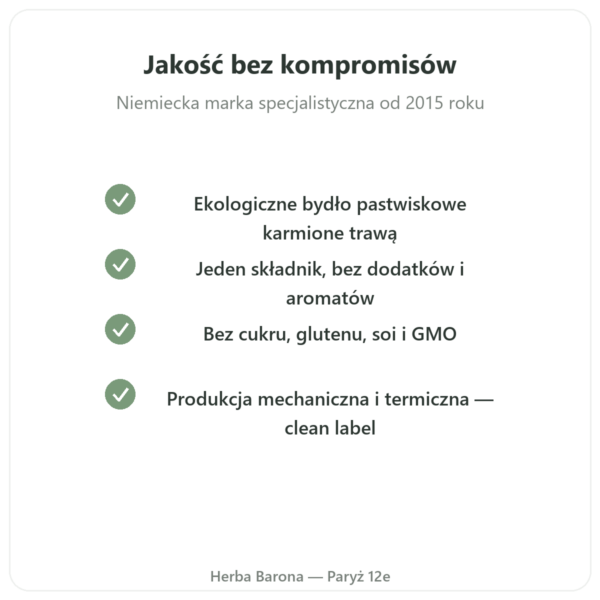 Kolagen wołowy bio w proszku Jarmino w Paryżu jakość Paris Herba Barona