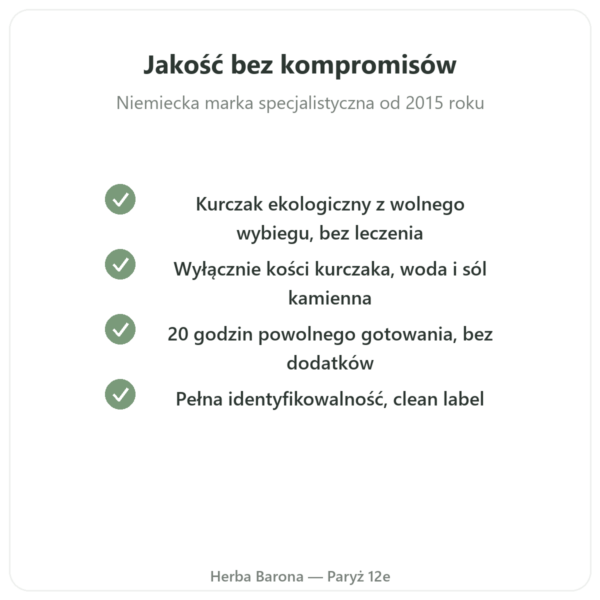 Koncentrat bulionu z kości kurczaka (410g) – Jarmino jakość Paris Herba Barona