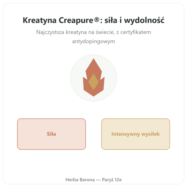 Kreatyna Creapure w Proszku 180 g – Novoma prezentacja Paris Herba Barona