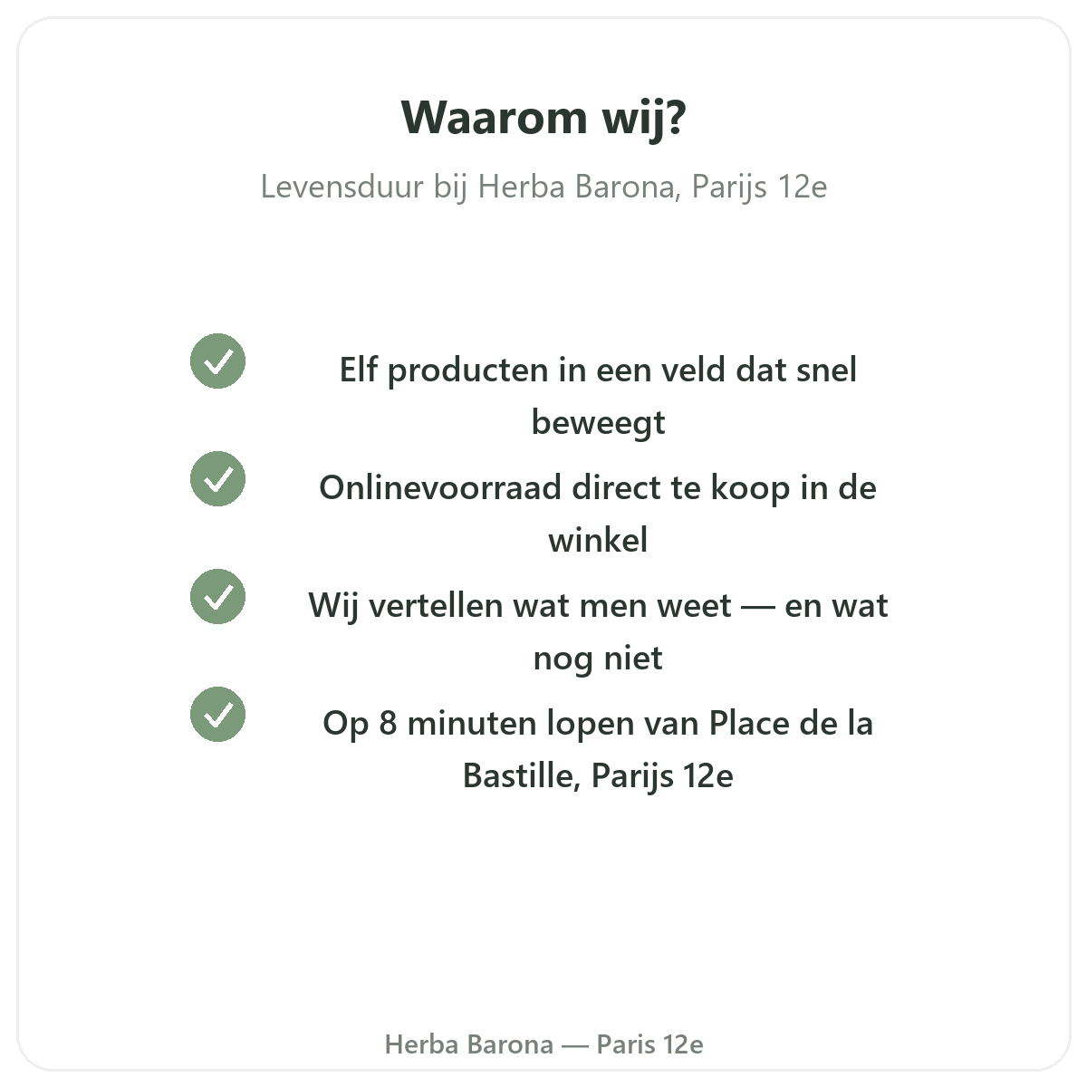 Waarom Longevity en anti-aging supplementen kopen in Parijs bij Herba Barona Parijs 12e