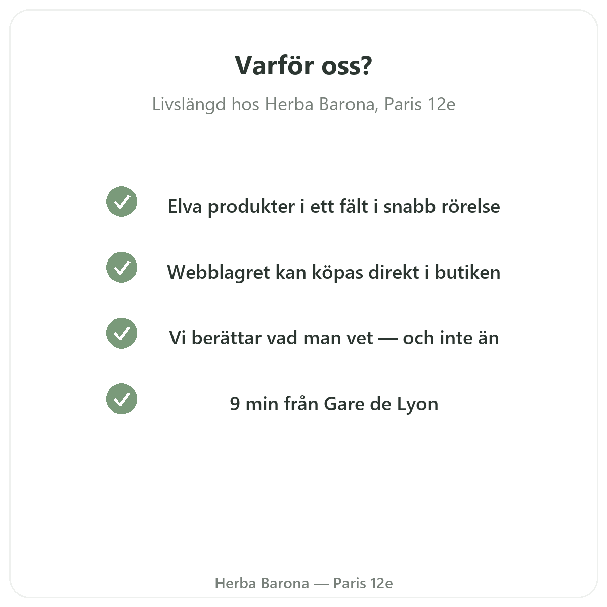 Varför köpa kosttillskott för longevitet och anti-age i Paris hos Herba Barona Paris 12e