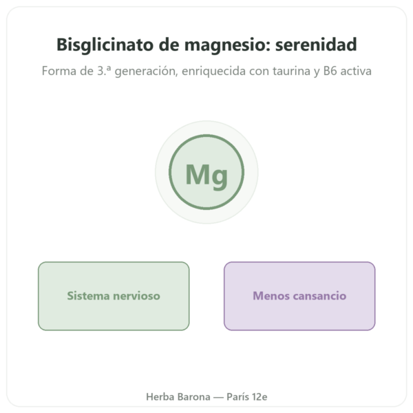 Magnesio Bisglicinato – Novoma – 120 cápsulas presentación Paris Herba Barona