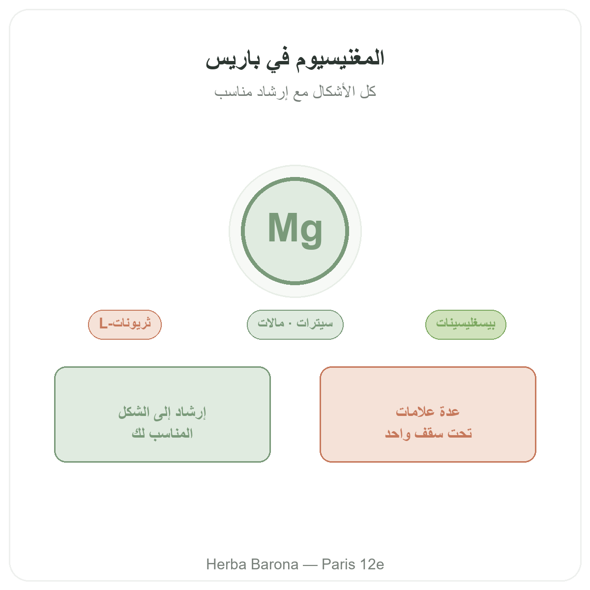 المغنيسيوم في باريس - تقديم العلامة لدى Herba Barona باريس 12