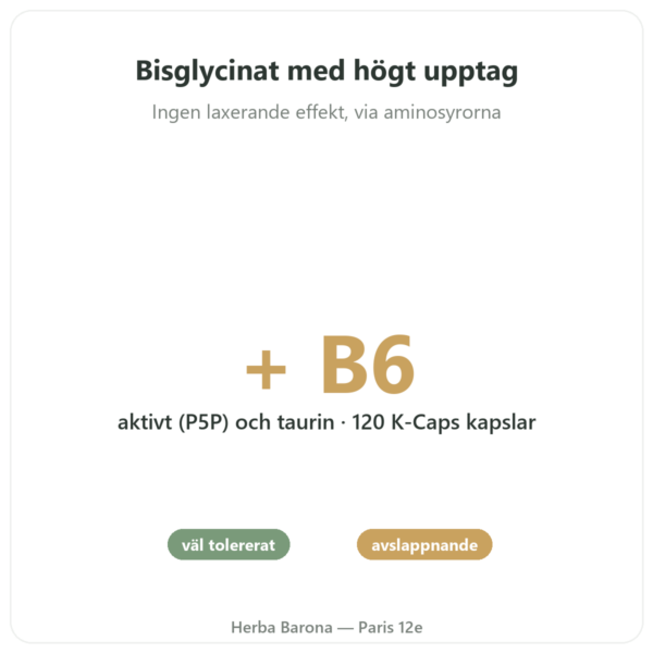 Magnesiumbisglycinat – Novoma – 120 kapslar fördelar och nyckelfakta Paris Herba Barona