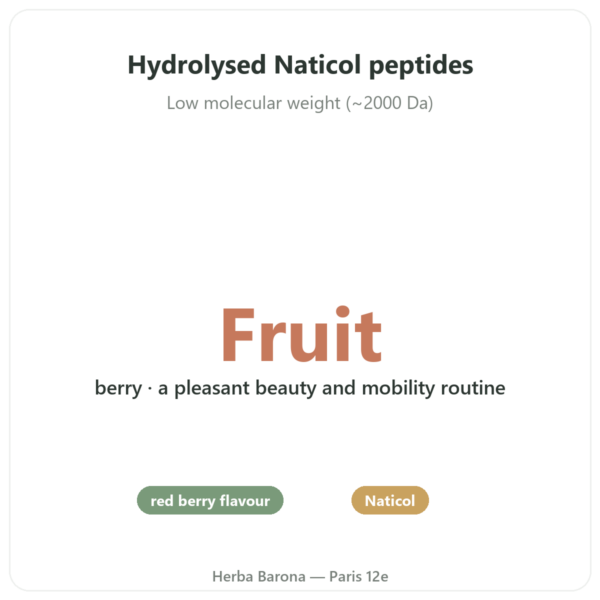 Marine Collagen Powder Red Berry Flavour - Novoma benefits and key facts Paris Herba Barona
