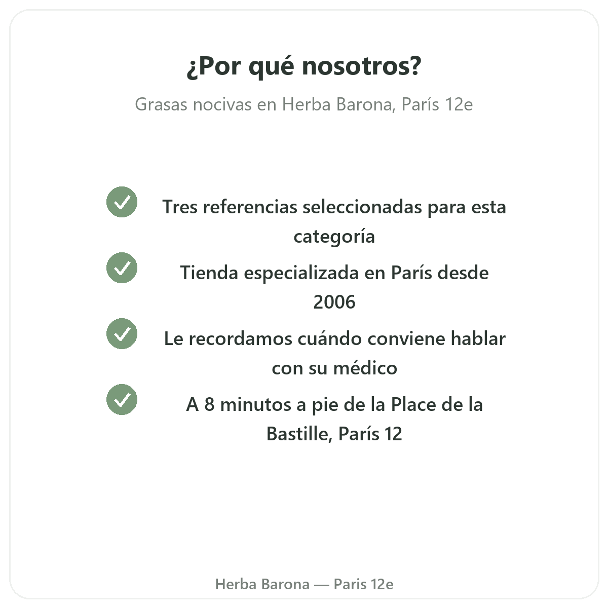 Por qué comprar complementos equilibrio lipídico en París en Herba Barona París 12e