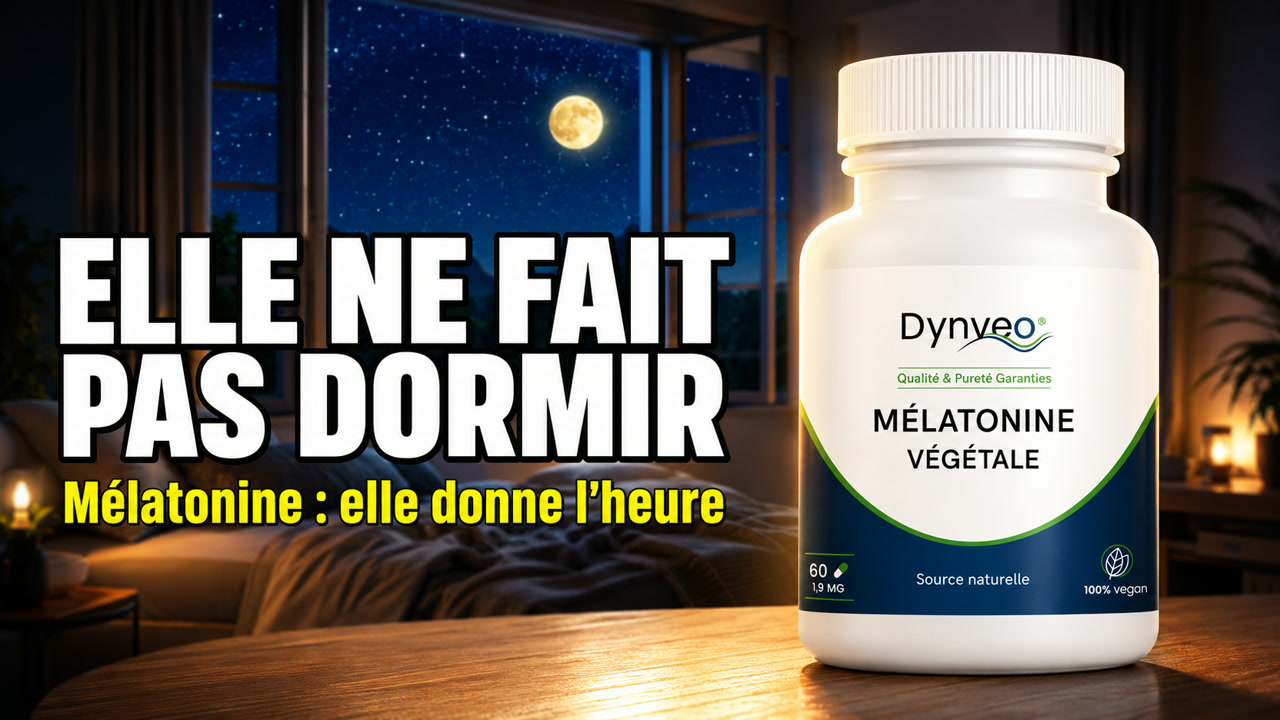 Vidéo mélatonine végétale millepertuis Dynveo 1,9 mg Paris Herba Barona