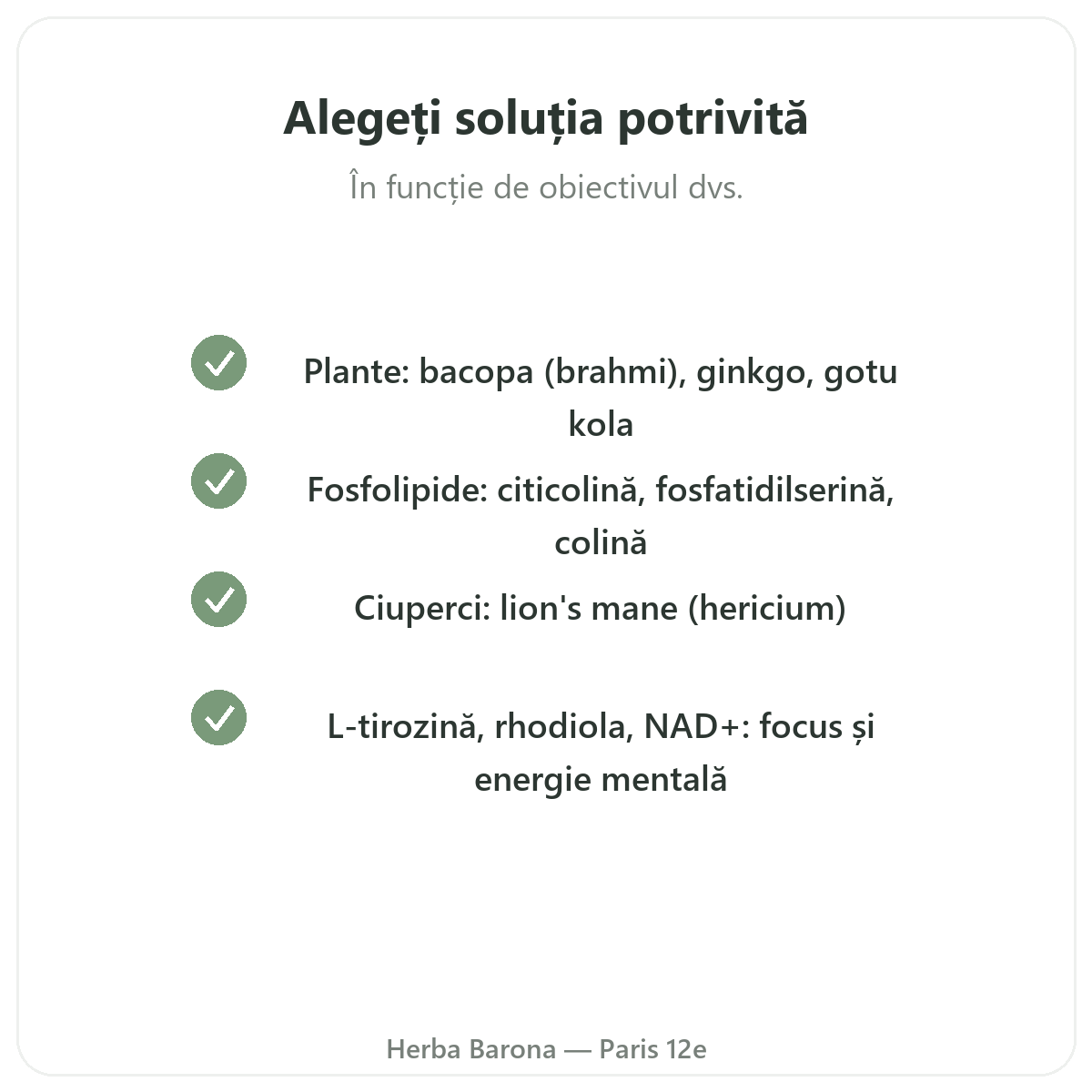 Memorie concentrare Paris - angajamente și calitate la Herba Barona Paris, arondismentul 12