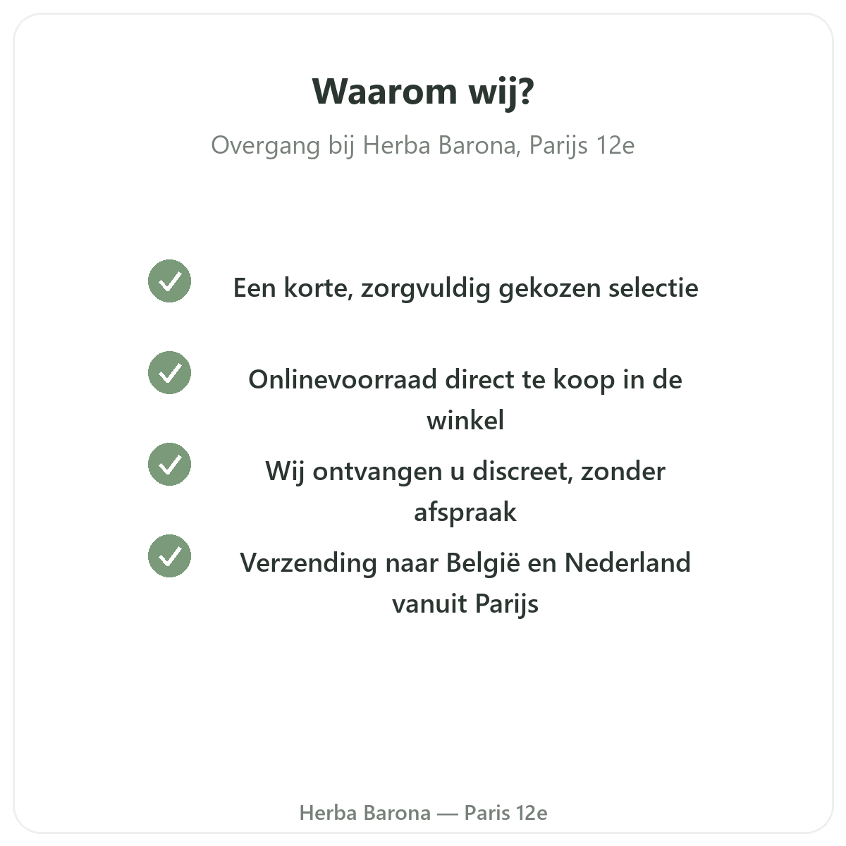 Waarom Menopauze-supplementen kopen in Parijs bij Herba Barona Parijs 12e