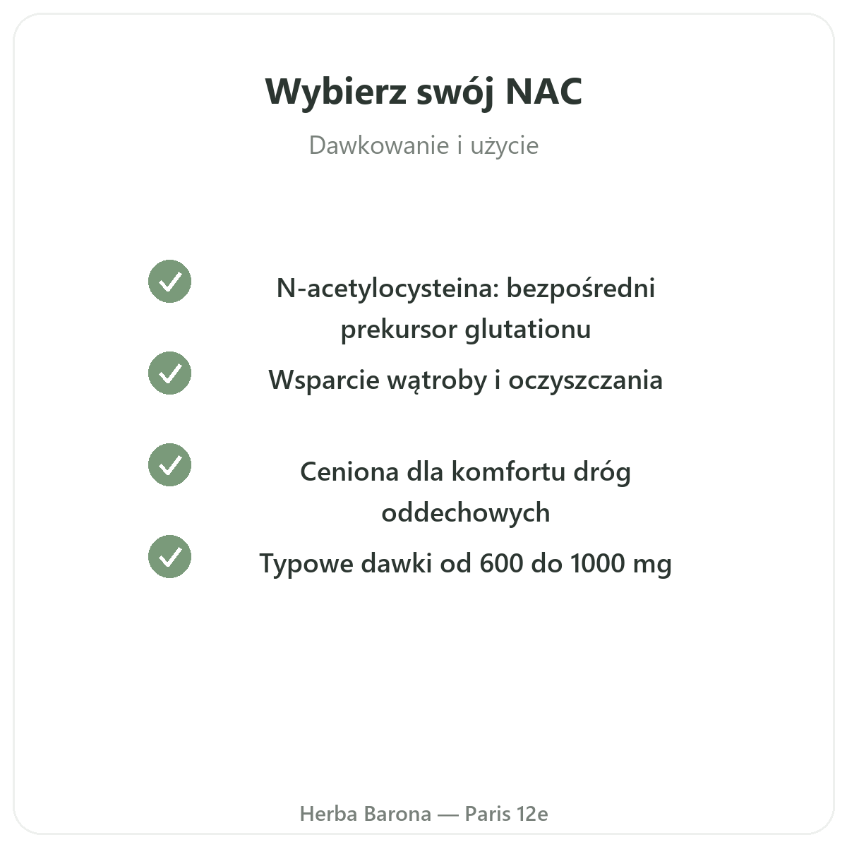 NAC – zaangażowanie jakościowe Herba Barona w Paryżu