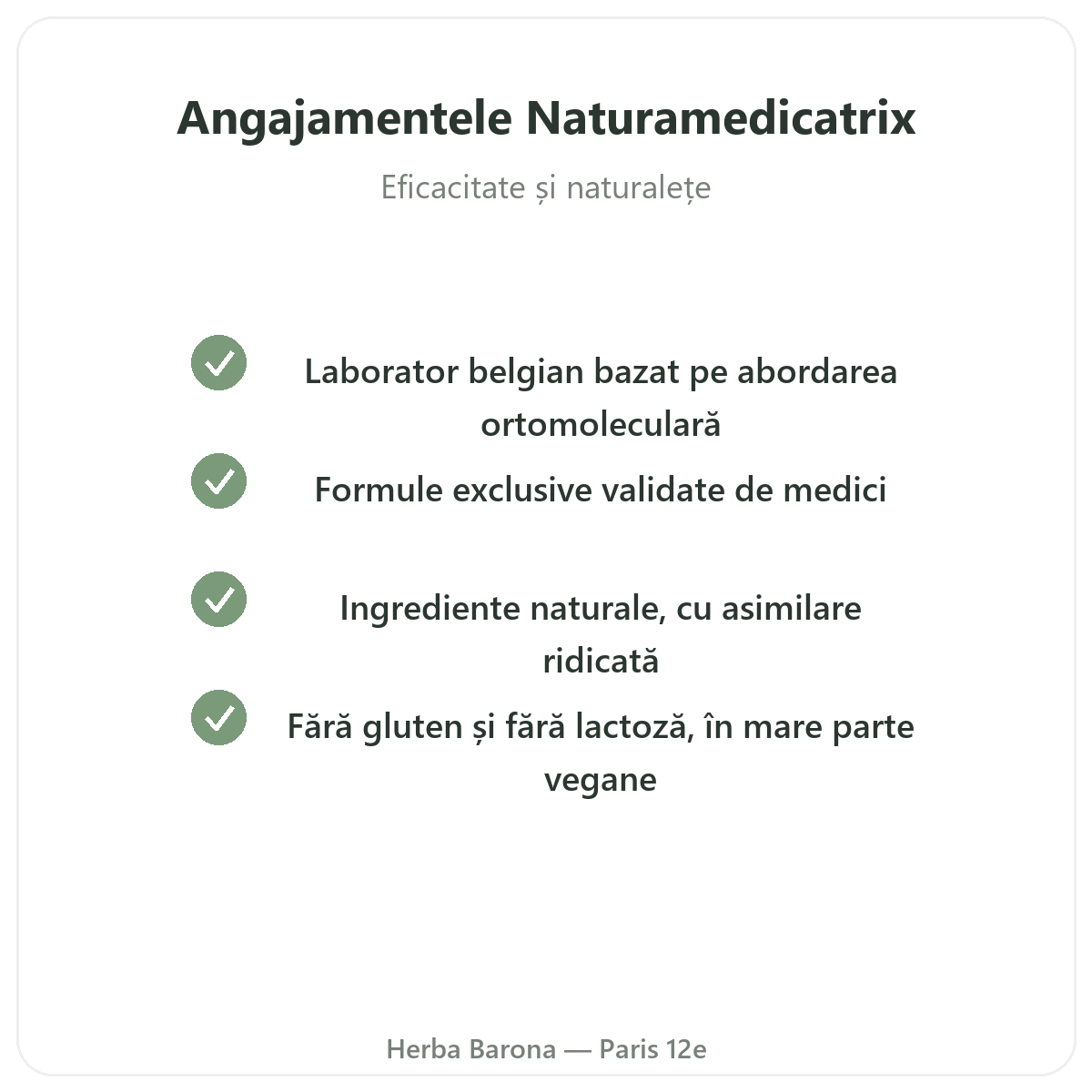 Naturamedicatrix Paris - angajamente de calitate la Herba Barona, Paris, arondismentul 12