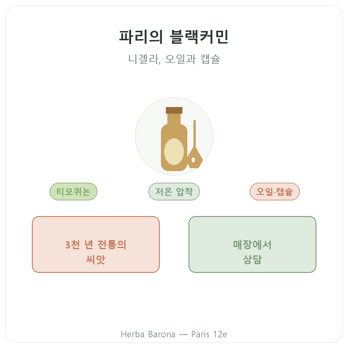 니겔라 파리 파리 - Herba Barona 파리 12구 브랜드 소개