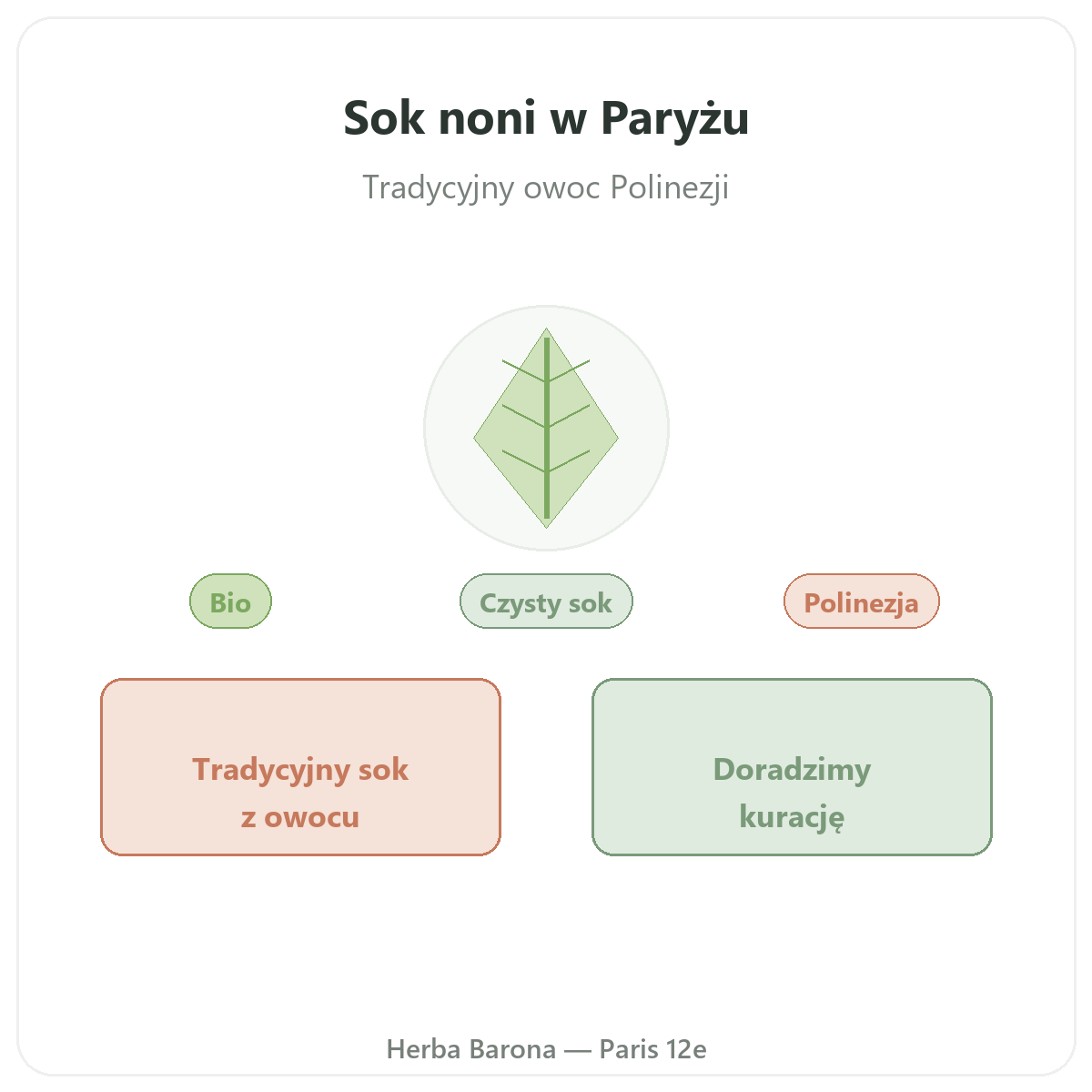 Sok z noni Paryż – prezentacja marki w Herba Barona, Paryż 12